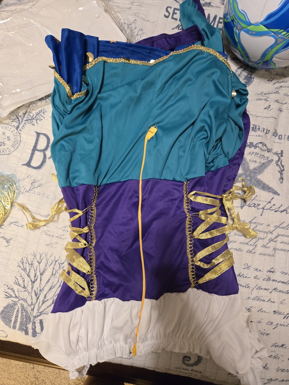 Leg Avenue Purple and Blue Gypsy Princess Costume - Picture 5 of 5
